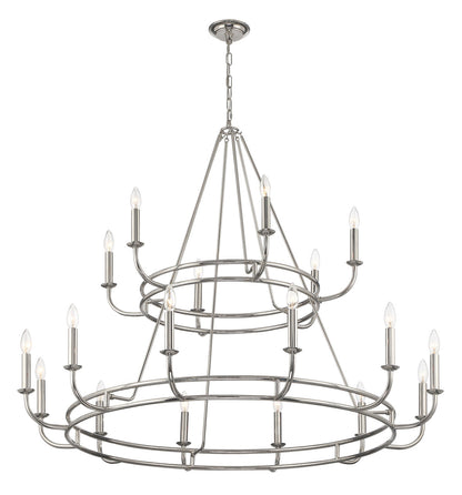 Crystorama Bailey 18 Light Polished Nickel Chandelier BAI-A2109-PN