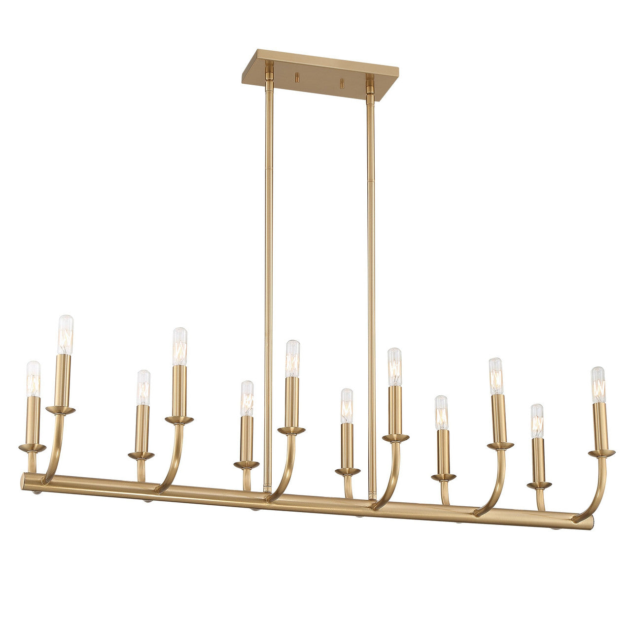 Crystorama Bailey 12 Light Aged Brass Chandelier BAI-A2112-AG