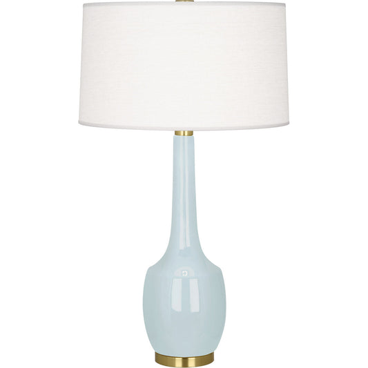 Robert Abbey  Baby Blue Delilah Table Lamp in Baby Blue Glazed Ceramic BB701