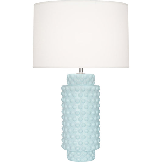 Robert Abbey  Baby Blue Dolly Table Lamp in Baby Blue Glazed Textured Ceramic BB800