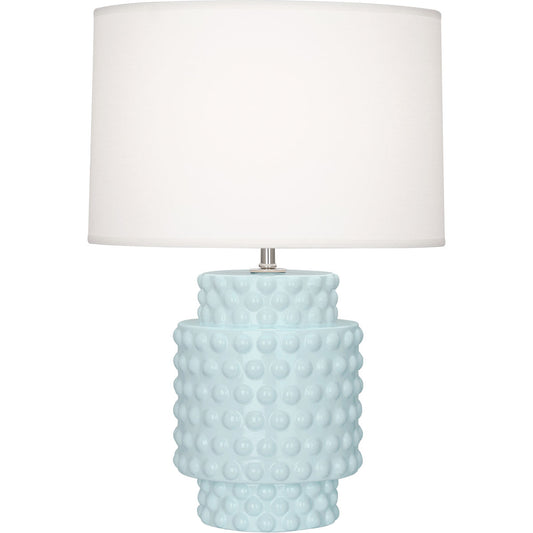 Robert Abbey  Baby Blue Dolly Accent Lamp in Baby Blue Glazed Textured Ceramic BB801