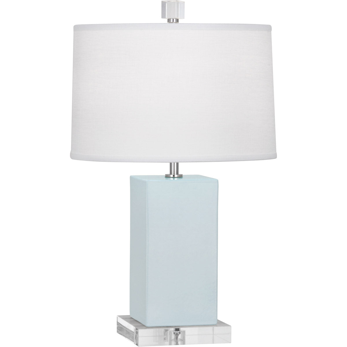 Robert Abbey  Baby Blue Harvey Accent Lamp in Baby Blue Glazed Ceramic BB990