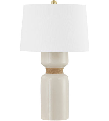 Hudson Valley Lighting Mindy 1 Light Table Lamp in Aged Brass BKO1101-AGB/CIC