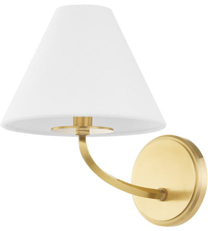 Hudson Valley Lighting Stacey 1 Light Wall Sconce in Aged Brass BKO900-AGB