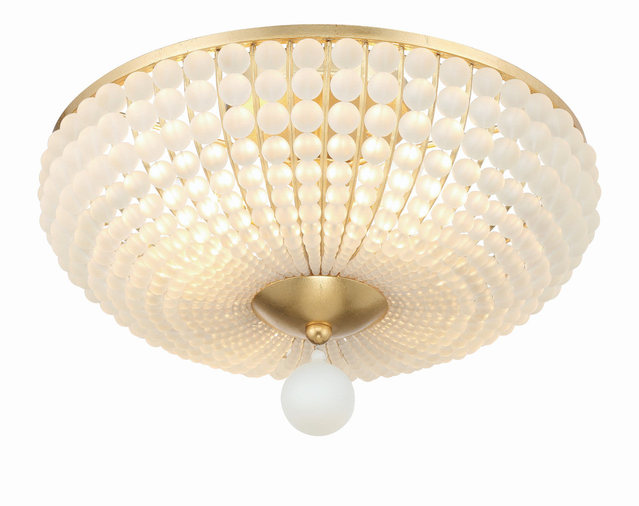 Crystorama Bella 4 Light Antique Gold Ceiling Mount BLA-10665-GA