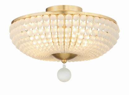 Crystorama Bella 4 Light Antique Gold Ceiling Mount BLA-10665-GA