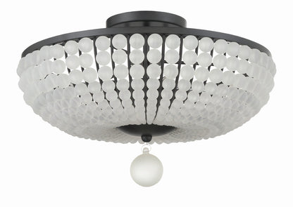 Crystorama Bella 4 Light Matte Black Ceiling Mount BLA-10665-MK