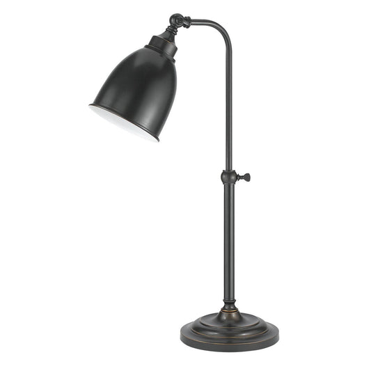 CAL Lighting 60W Pharmacy Table Lamp with Adjustable Pole Dark Bronze BO-2032TB-DB