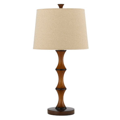 CAL Lighting 150W 3 Way Resin Bamboo Table Lamp Oatmeal BO-2039TB