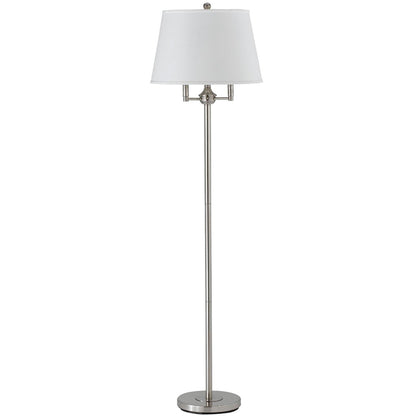 CAL Lighting 150W 6 Way Andros Metal Floor Lamp Brushed Steel BO-2077-6WY-BS