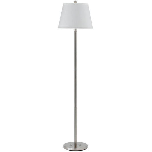 CAL Lighting 150W 3 Way Andros Metal Floor Lamp Brushed Steel BO-2077FL-BS