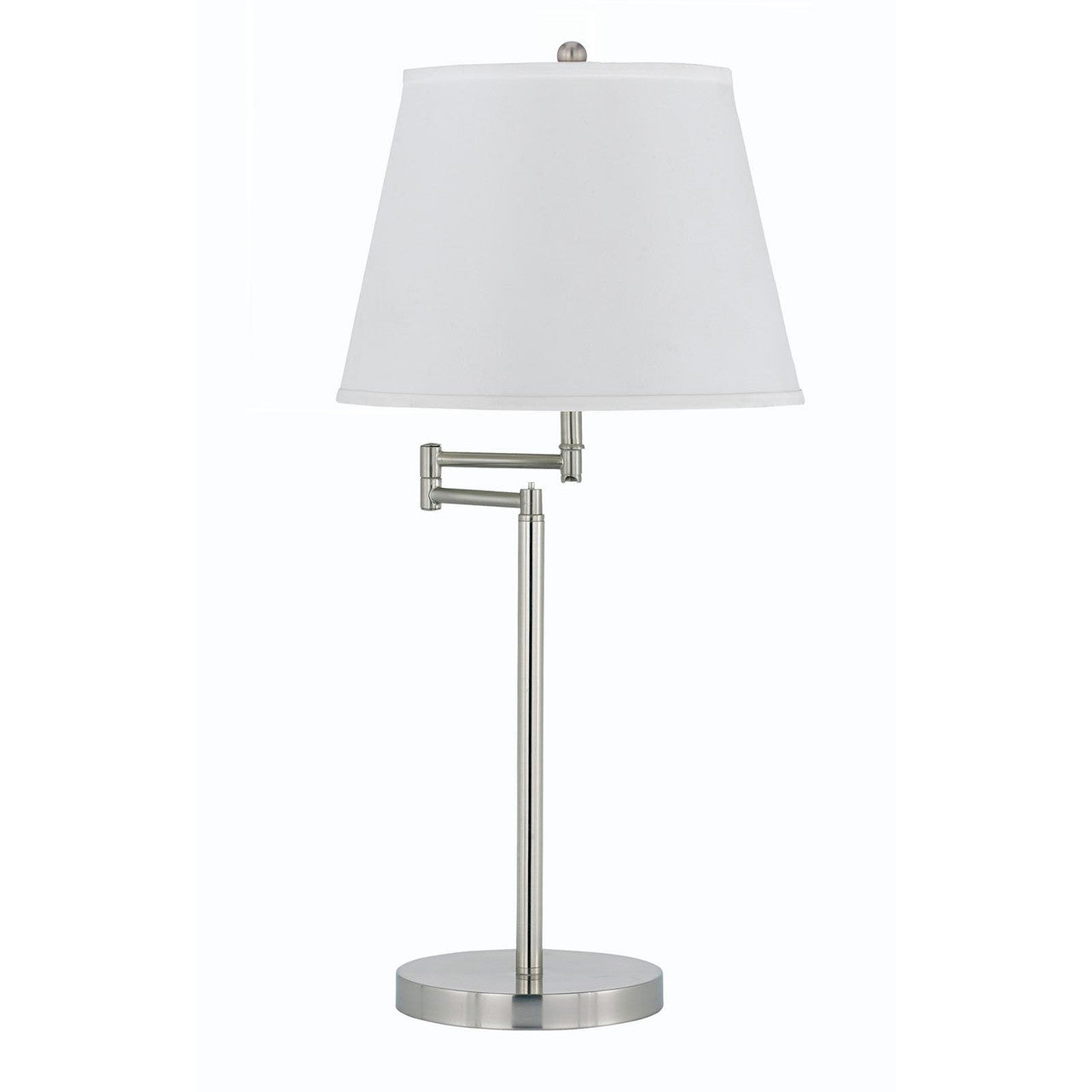 CAL Lighting 150W 3 Way Andros Metal Table Lamp Brushed Steel BO-2077TB-BS