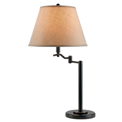 CAL Lighting 150W 3 Way Dana Swing Arm Table Lamp Dark Bronze BO-2350TB-DB