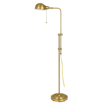 CAL Lighting 60W Croby Pharmacy Adjustable Floor Lamp Antique Brass BO-2441FL-AB