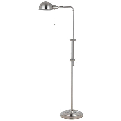 CAL Lighting 60W Croby Pharmacy Floor Lamp Brushed Steel BO-2441FL-BS