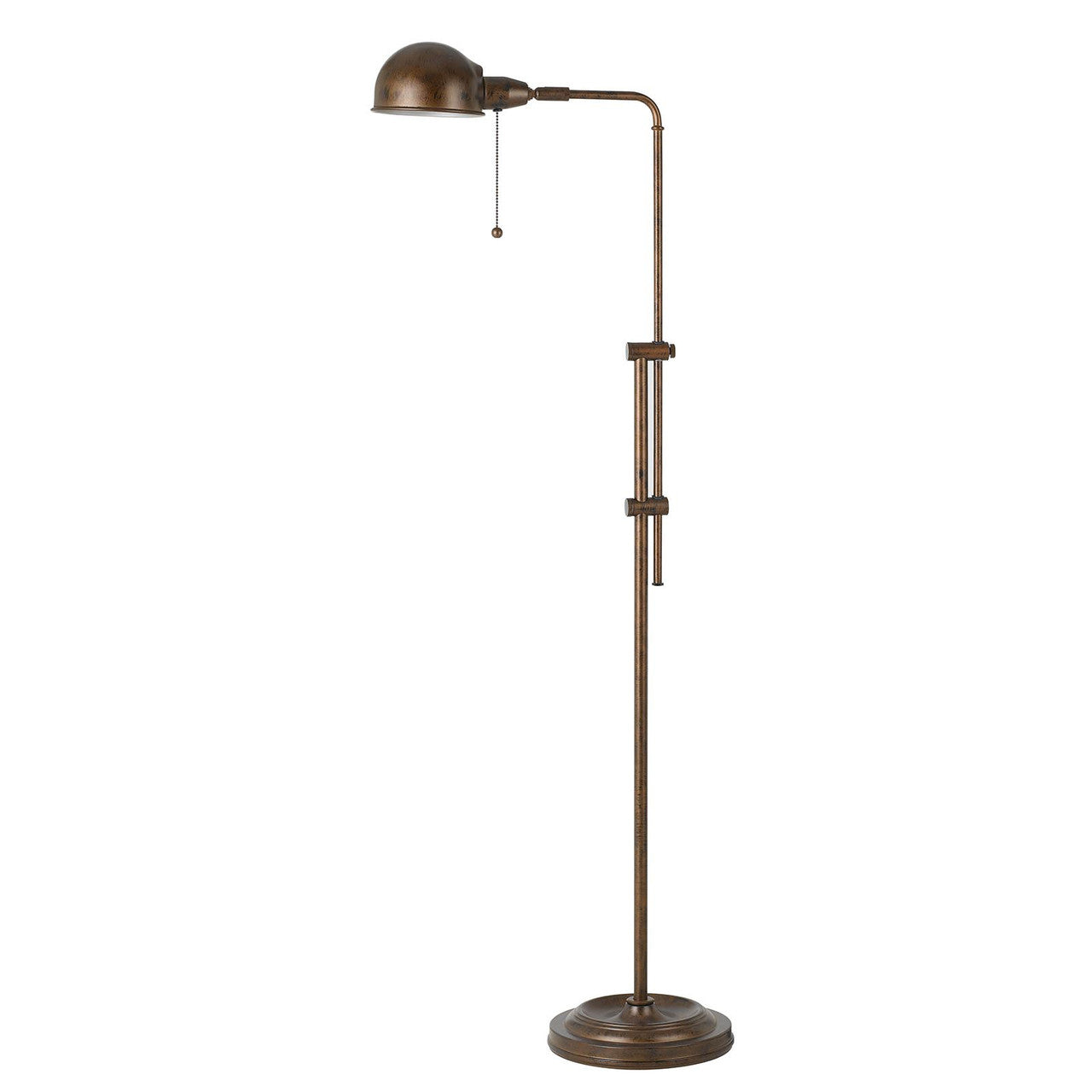 CAL Lighting 60W Croby Pharmacy Floor Lamp Rust BO-2441FL-RU