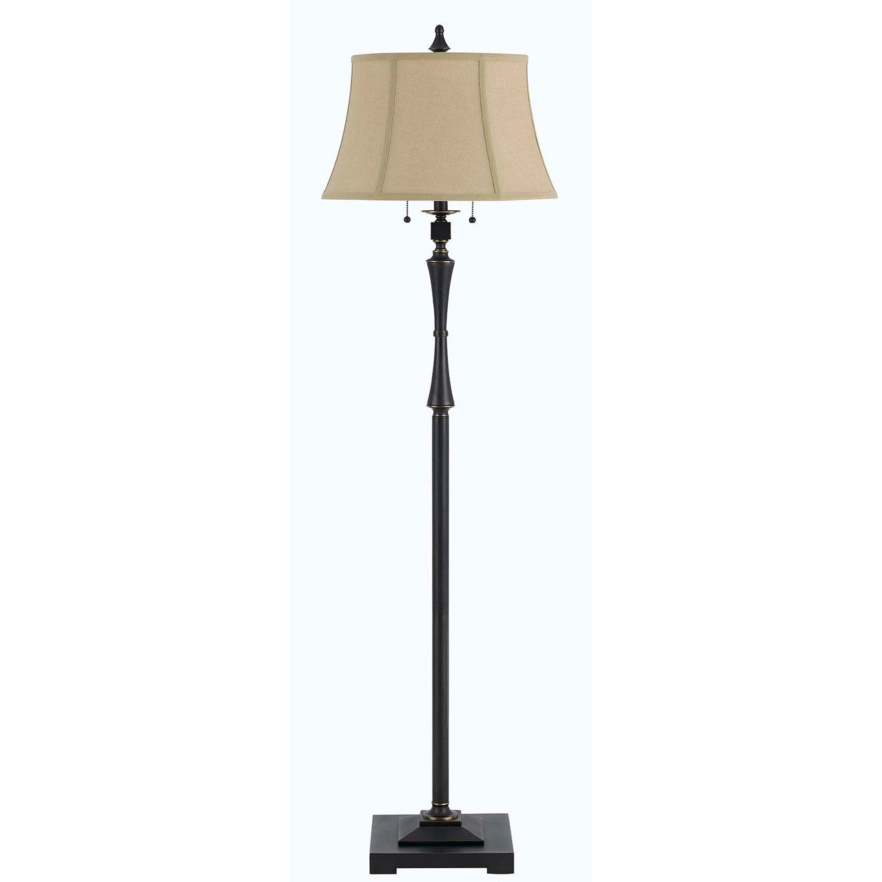 CAL Lighting 60W X 2 Madison Club Floor Lamp Oil Rubbed Bronze BO-2443FL