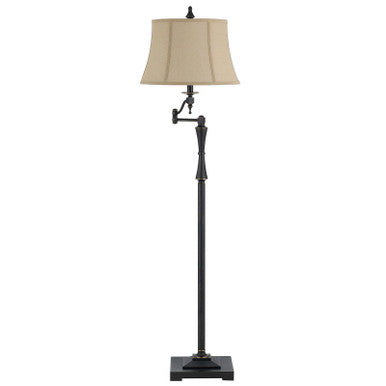 CAL Lighting 150W 3 Way Madison Swing Arm Floor Lamp Oil Rubbed Bronze BO-2443SWFL