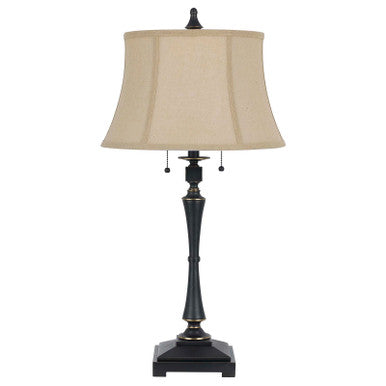 CAL Lighting 60W X 2 Madison Table Lamp Oil Rubbed Bronze BO-2443TB