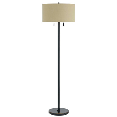 CAL Lighting 60W X 2 Calais Metal Floor Lamp Dark Bronze BO-2450FL-DB