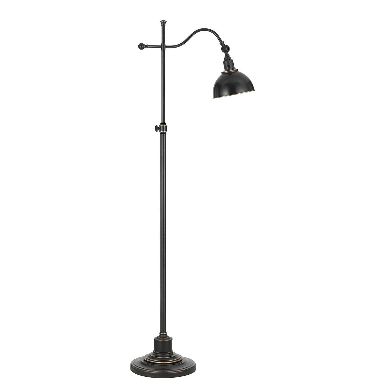 CAL Lighting 60W Floor Lamp With Adjustable Pole Oil Rubbed Bronze BO-2588FL-ORB