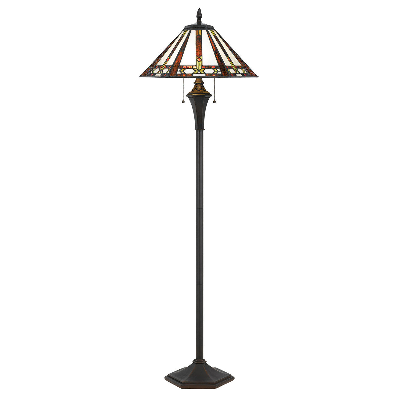 CAL Lighting 60W X 2 Tiffany Floor Lamp Tiffany BO-2717FL