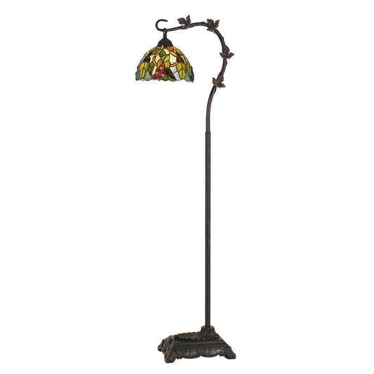 CAL Lighting 60W Cotulla Downbridge Tiffany Metal Floor Lamp Tiffnay BO-2754FL