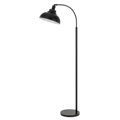 CAL Lighting 60W Dijon adjustable metal floor lamp with weight base and on off socket switch Dark Bronze BO-2964FL-DB