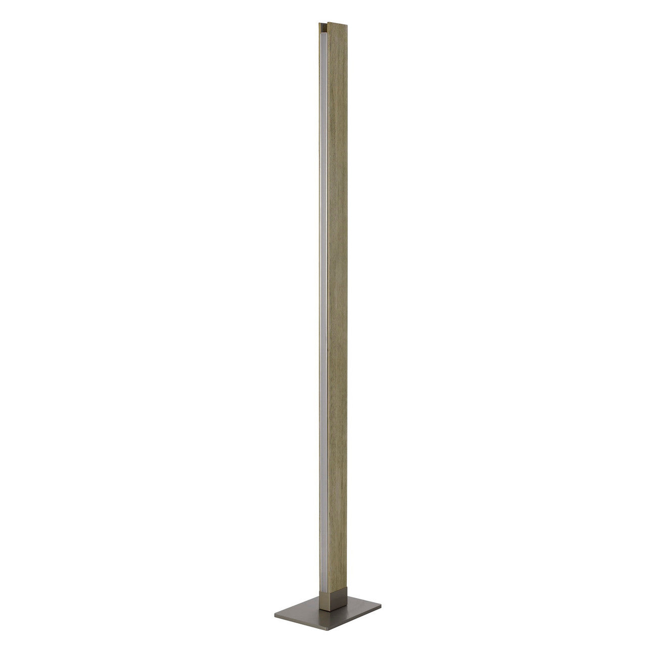 CAL Lighting Colmar integrated LED Rubber wood floor lamp with dimmer control. 24W, 2100 lumen, 3000K. rubber wood BO-2965FL