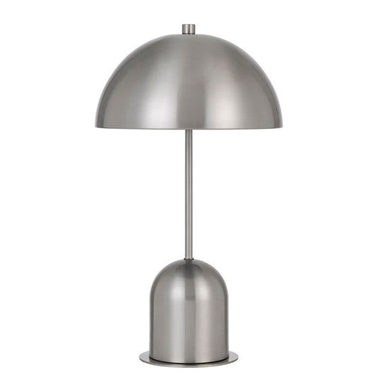 CAL Lighting 40W Peppa metal accent lamp with on off touch sensor switch Brushed Steel BO-2978DK-BS