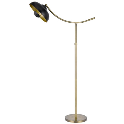 CAL Lighting 100W Planetoid adjustable metal arc floor lamp Antique Brass/Dark Bronze BO-3052FL