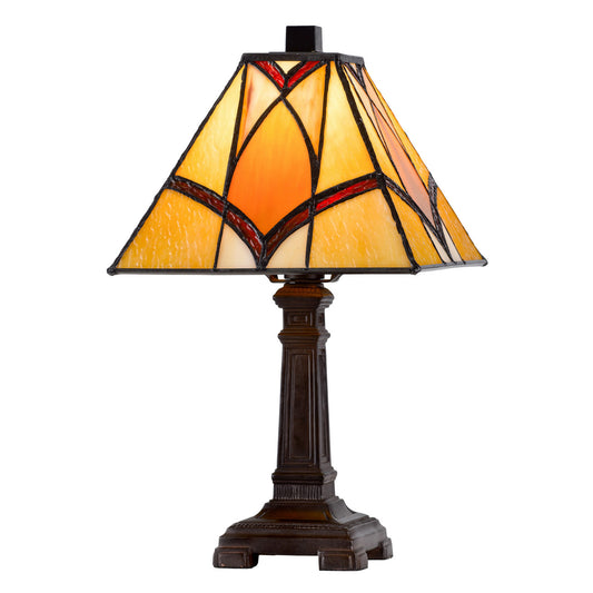 CAL Lighting 40W metal/resin Tiffany accent lamp with inline switch Dark Bronze BO-3113AC