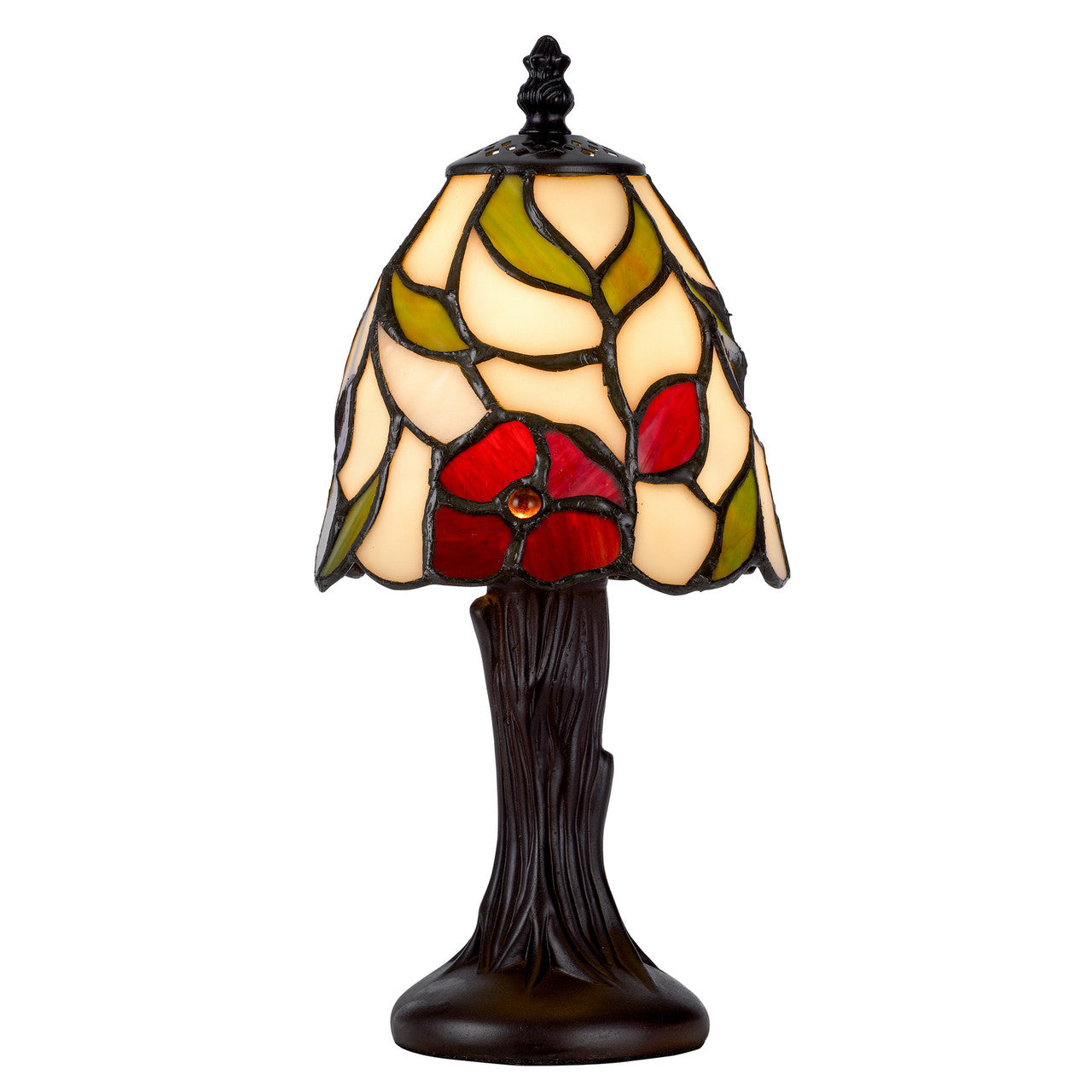 CAL Lighting 40W metal/resin Tiffany accent lamp with inline switch Dark Bronze BO-3114AC