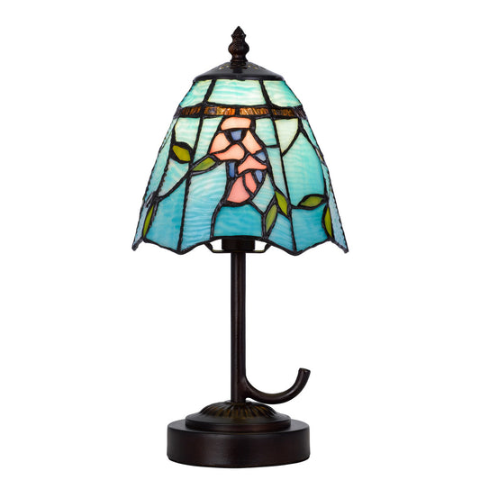 CAL Lighting 40W metal/resin Tiffany accent lamp with inline switch Dark Bronze BO-3117AC