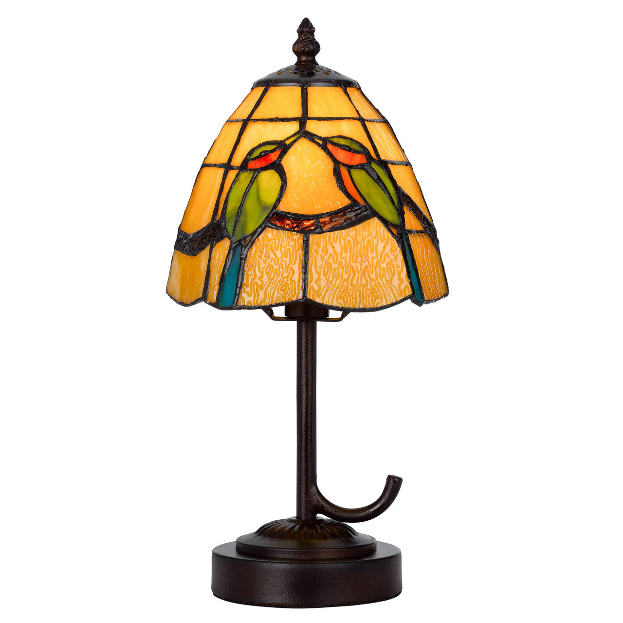 CAL Lighting 40W metal/resin Tiffany accent lamp with inline switch Dark Bronze BO-3118AC