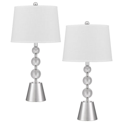 CAL Lighting  Brushed Steel/Crystal BO-3145TB-2