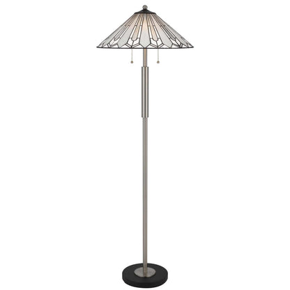 CAL Lighting 60W x 2 Muirfield tiffany floor lamp Bronze BO-3165FL