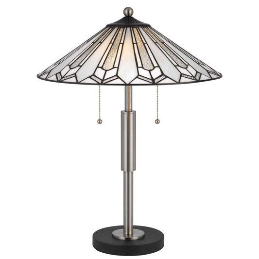 CAL Lighting 60W x 2 Muirfield tiffany table lamp Bronze BO-3165TB