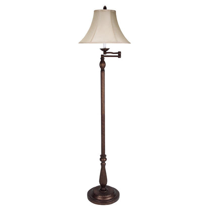 CAL Lighting 150W 3 Way Swing Arm Floor Lamp Antique Rust BO-581SWFL