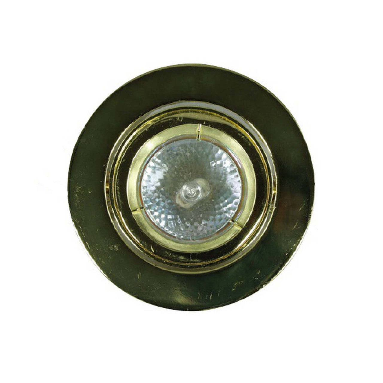 CAL Lighting 12V,50W,Mr-16, Trim Only Plated Brass BO-601-PB