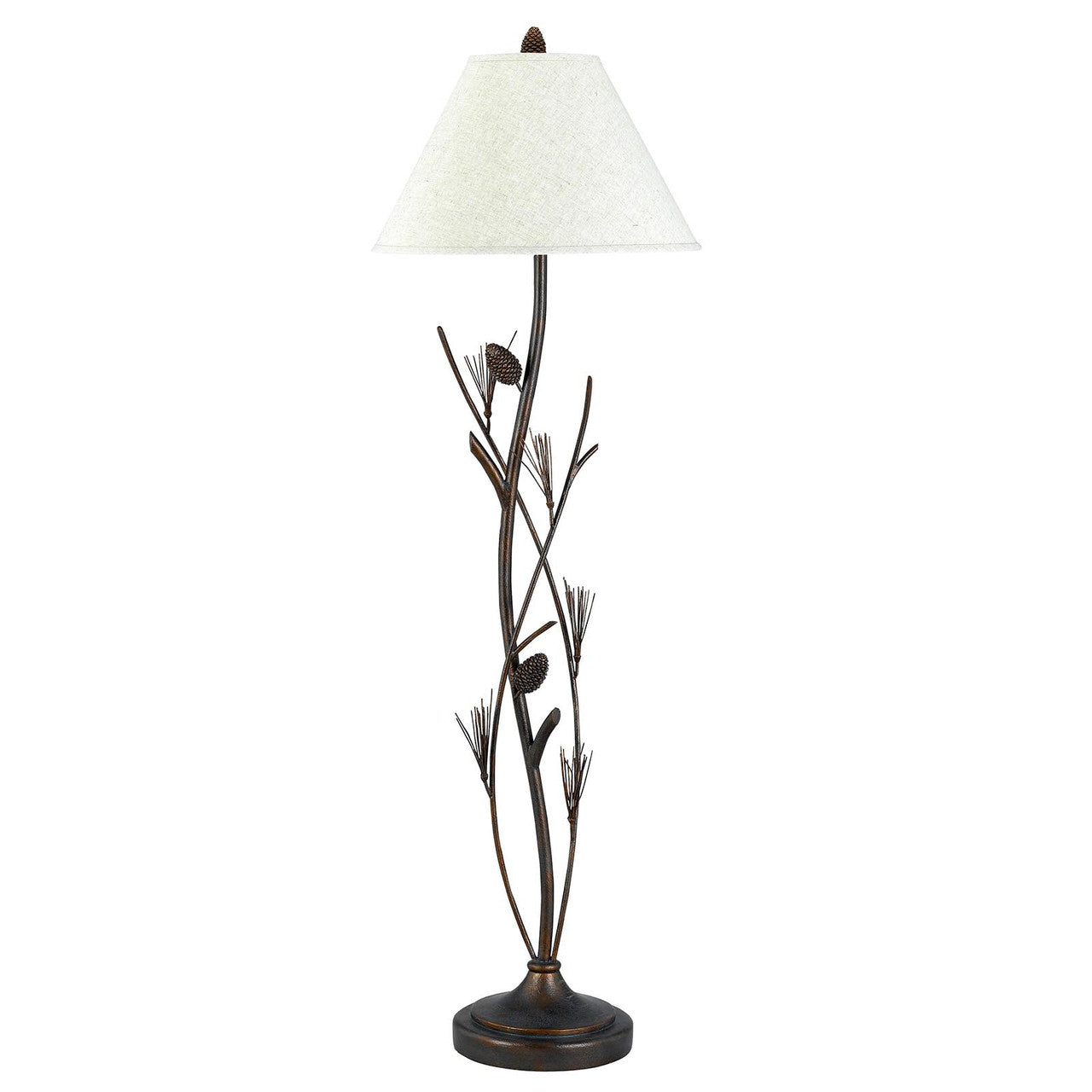 CAL Lighting 150W 3 Way Pine Twig Iron Floor Lamp Willow BO-961FL