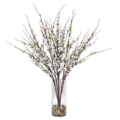 Uttermost Quince Blossoms Silk Centerpiece 60128