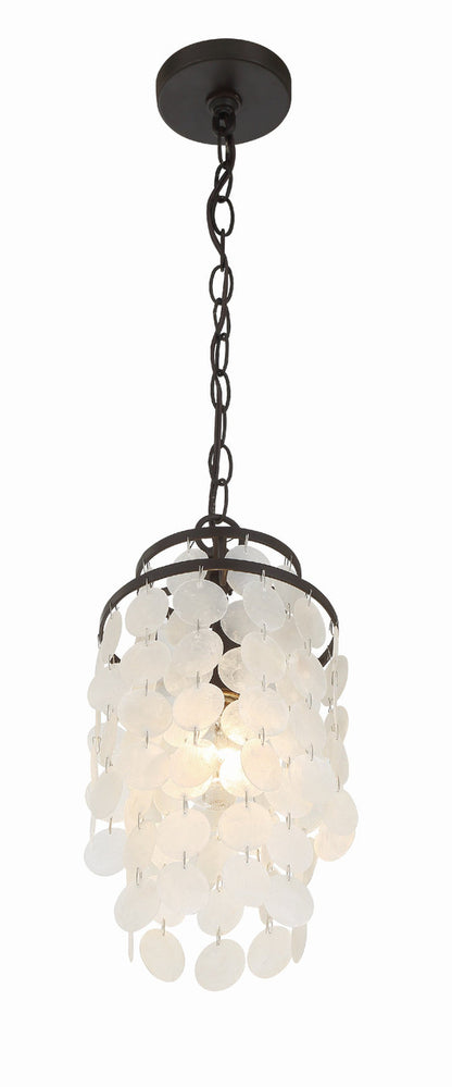 Crystorama Brielle 1 Light Dark Bronze Mini Chandelier BRI-3000-DB