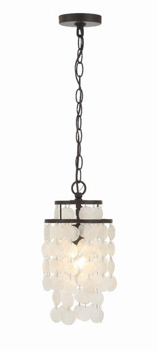 Crystorama Brielle 1 Light Dark Bronze Mini Chandelier BRI-3000-DB