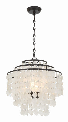 Crystorama Brielle 4 Light Dark Bronze Chandelier BRI-3008-DB