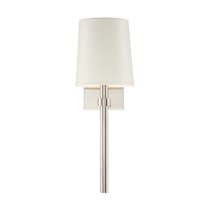 Crystorama Bromley 1 Light Polished Nickel Wall Mount BRO-451-PN