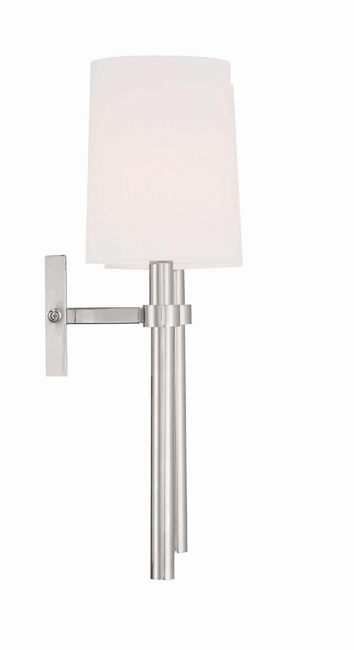 Crystorama Bromley 2 Light Polished Nickel Wall Mount BRO-452-PN