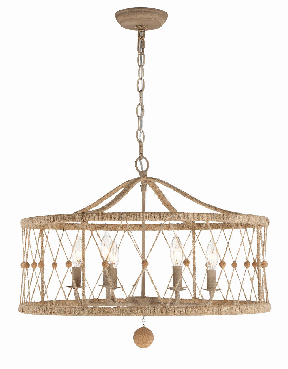 Crystorama Brixton 6 Light Burnished Silver Chandelier BRX-B7906-BS