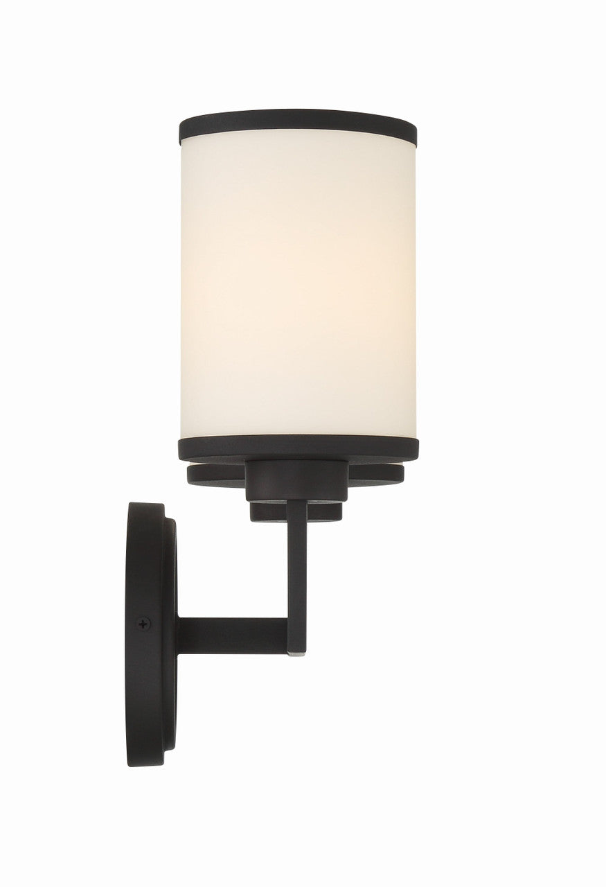 Crystorama Bryant 2 Light Black Forged Wall Mount BRY-8002-BF