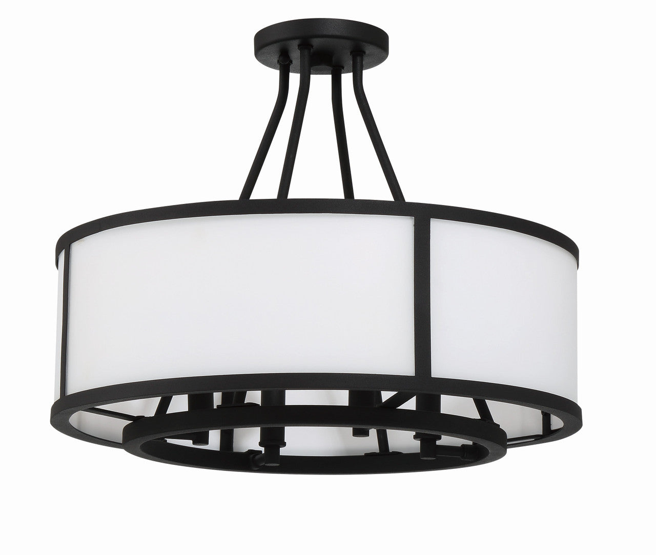 Crystorama Bryant 4 Light Black Forged Ceiling Mount BRY-8004-BF_CEILING